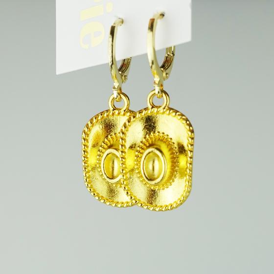 goldmarie Ohrringe COWBOYHUT Anhänger - Stahl vergoldet