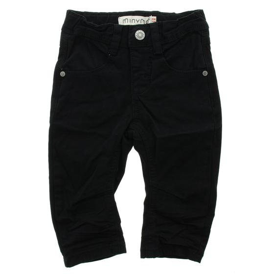 Schwarze Jeans, Hakenknopf, verstellbarer Bund
