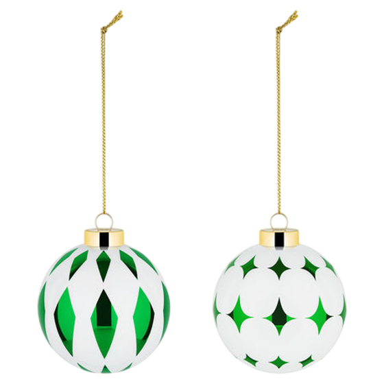 Weihnachtskugel grün  Set Delight von Alessi