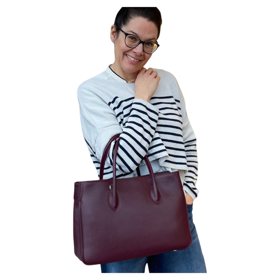Maxima Handtasche mittel burgundy, bordeaux