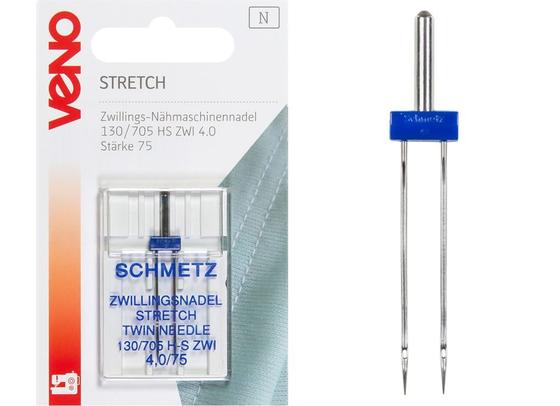Zwillingsnadel Stretch 4,0/75 057822