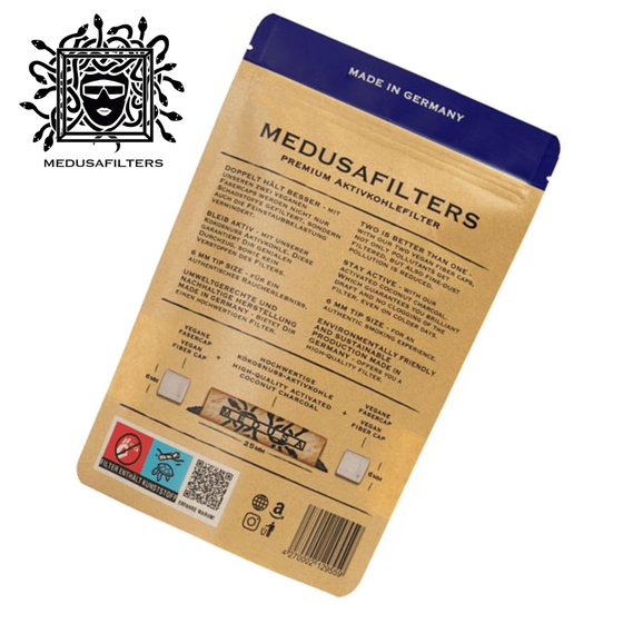 Aktivkohlefilter, MEDUSA, Organic, 250er PE-Beutel, Vorderseite