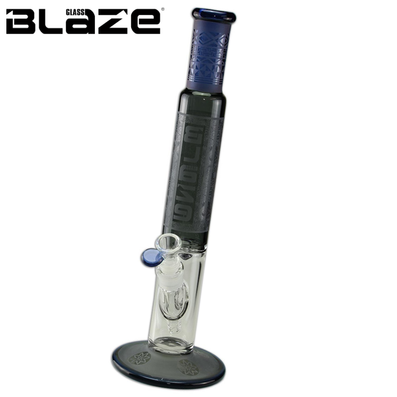 Glasbong, BLAZE®, Zylinder, Grau-Grün