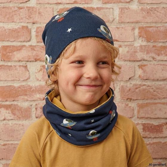 Sweat-Beanie "UFO", Biobaumwolle, GOTS-zertifiziert