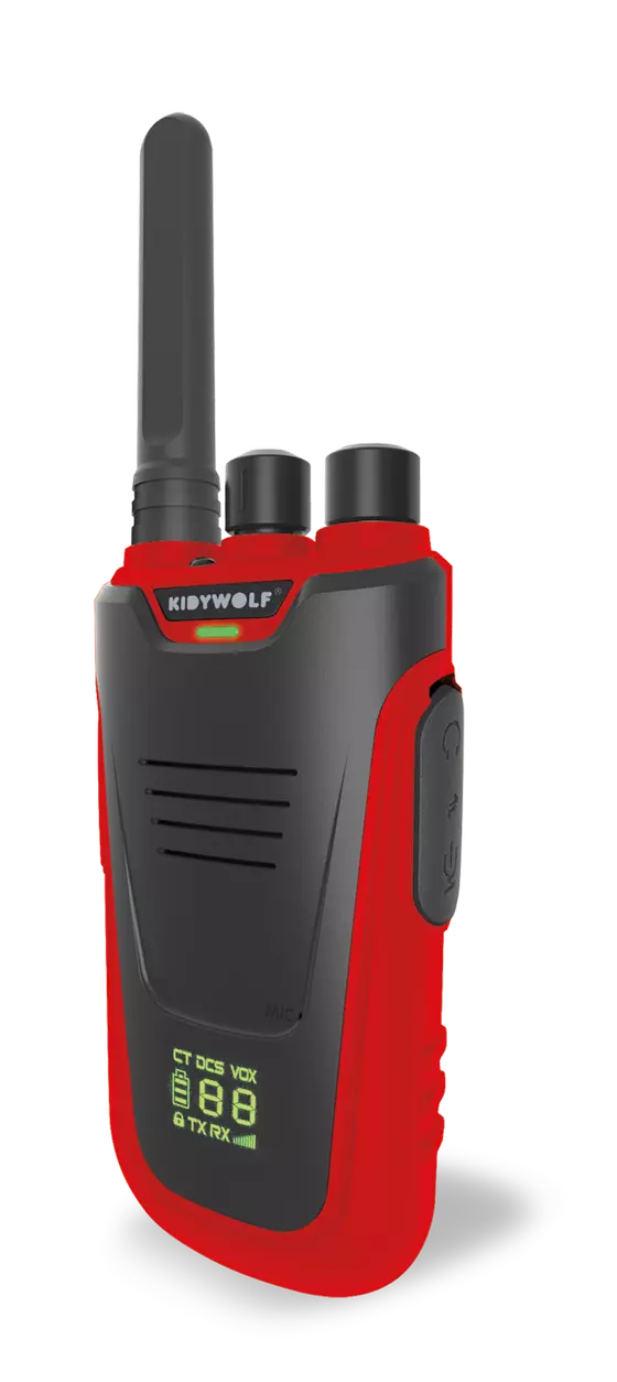 Kidywolf Walkie-Talkies mit Taschenlampe Blau Rot