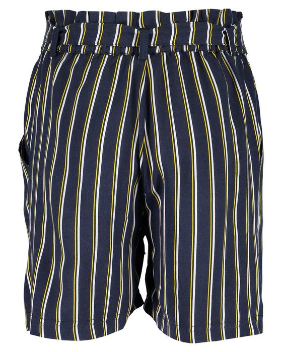 Leichte Shorts aus fließendem Stoff mit Band, blau