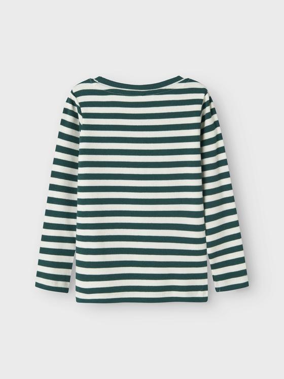 Name It Ripp Langarmshirt Forest Biome Cloud Dancer