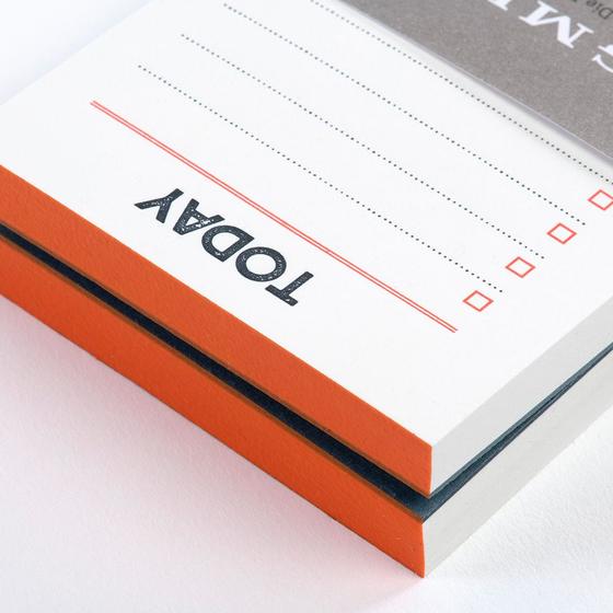 Letterpress Notes Set Today und Message