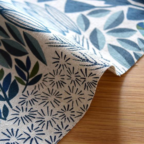 Bookhou Canvas Bloom in blautönen zum taschen nähen bei Spreefee