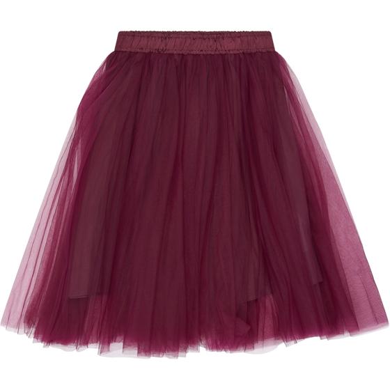 The New Skirt Peaven Mesh Burgundy