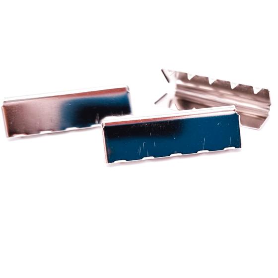 Gurtbandenden 30mm - silber