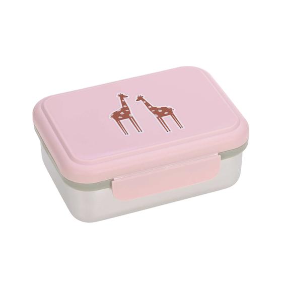 Kinder Brotdose - Lunchbox Edelstahl Safari Giraffe
