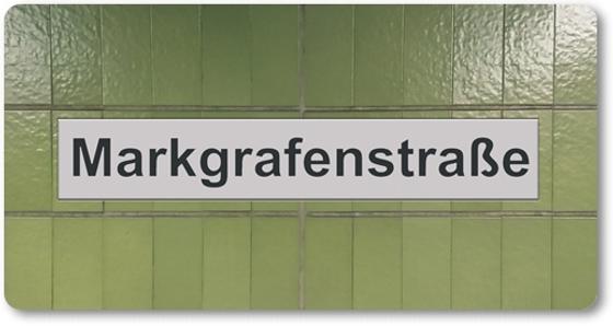 U-Bahn Magnet U-Bahnhof Markgrafenstraße Linie U41 U47 U49 von tom bäcker Geschenkidee Dortmund
