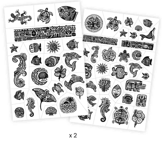 Djeco Tattoos Polynesien