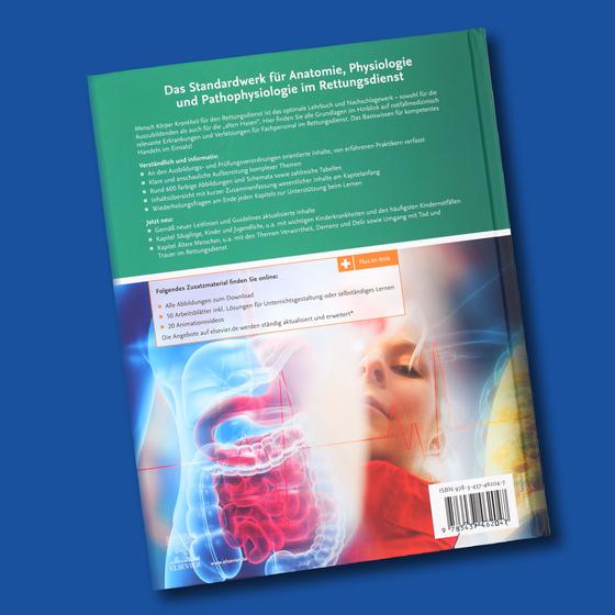 Buchtitel "Mensch Körper Krankheit für den Rettungsdienst"
