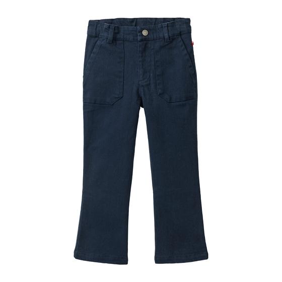 People wear Organic Stretch Twill Hose Dunkelblau