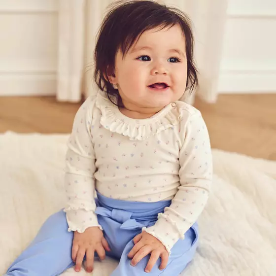 Müsli by Green Cotton Body Langarm Spring Tofu Shell Blue
