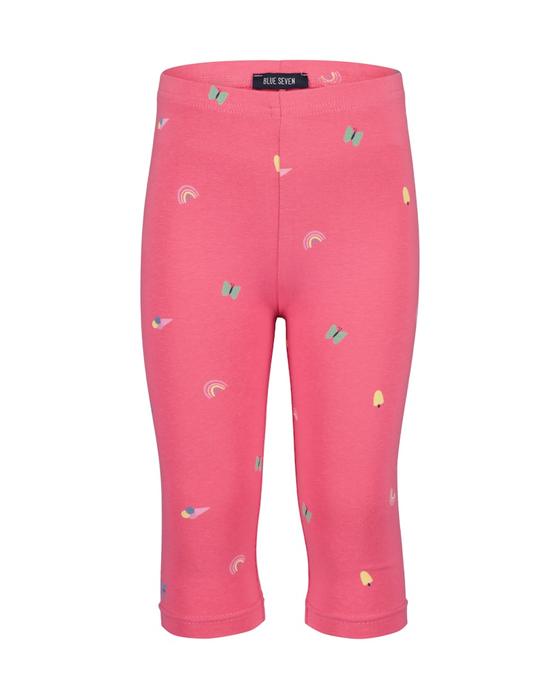 Capri-Leggings "Regenbogen", Baumwolle, pink