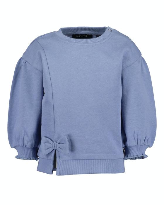 Sweatshirt, reine Baumwolle, blau