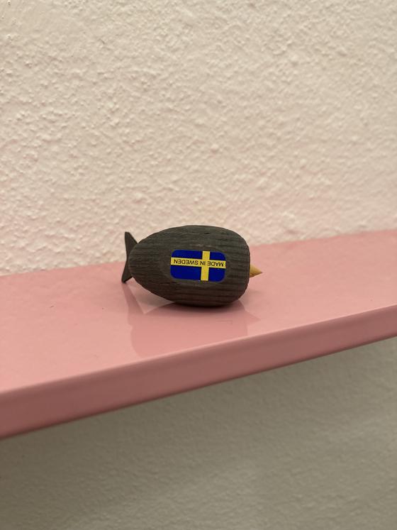 Holzvogel mini sitzend