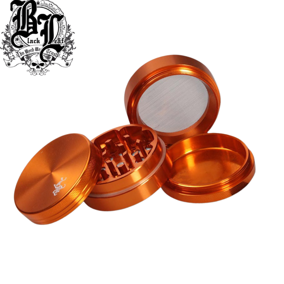 Grinder, Black Leaf®, anodisiert, Aluminium, 4-teilig, Übersicht