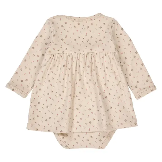 Müsli by Green Cotton Baby Bodykleid Langarm Aster Oak Nostalgia Rose