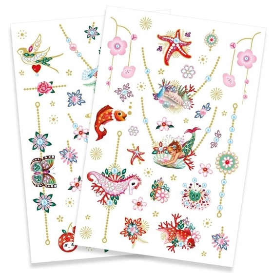 Tattoos "Fionas Schmuck", dermatologisch getestet, langhaftend