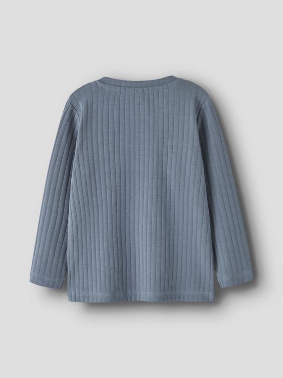 Name It Henley Langarmshirt Blue Mirage
