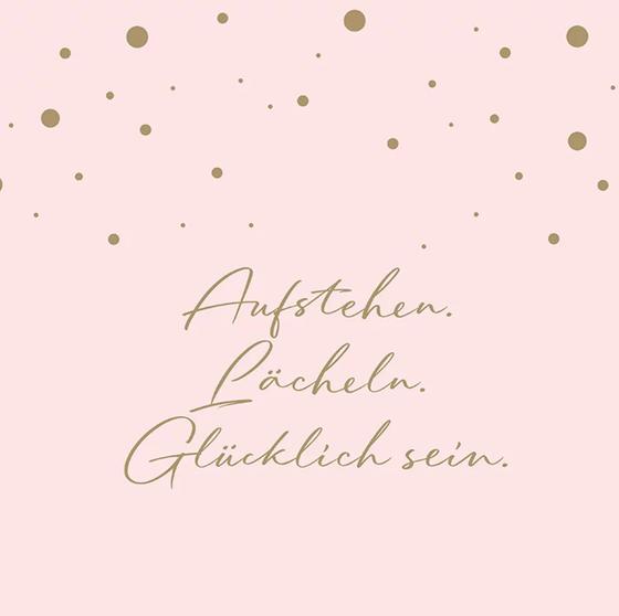 Serviette | Papier-/ Lunchserviette Aufstehen. Lächeln…