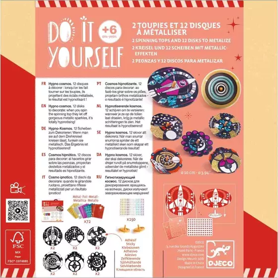 Djeco DIY Kreisel Hypno Cosmos