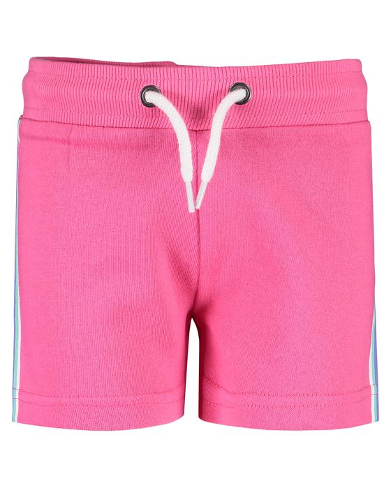 Sweatshorts mit bunter Seitennaht und Kordelgürtel, Baumwolle