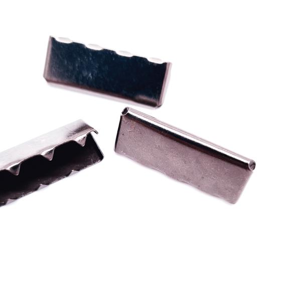 Gurtbandenden 20mm - gunmetal