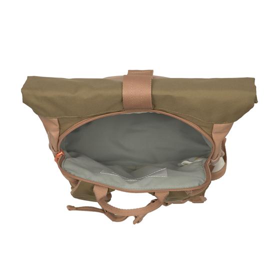 Lässig Kindergartenrucksack - Rolltop - Natur Braun