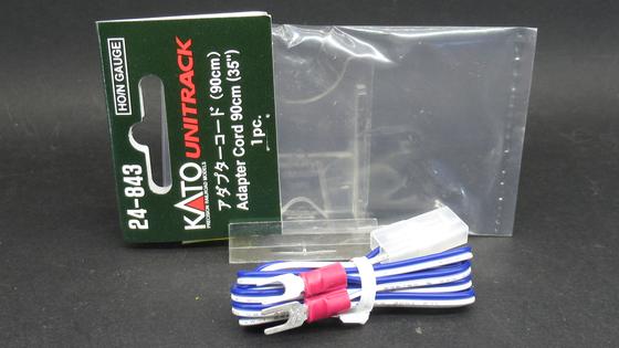 Kato 7078501 (24-843) Adapterkabel blau-weiß f.Übergang v. Trafo auf Kato System Spur H0, N
