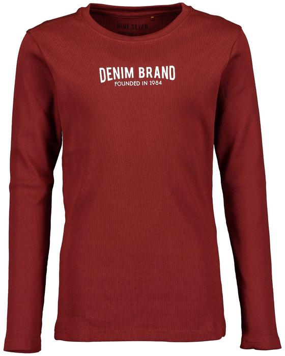 Langarmshirt, Baumwolle, ziegel