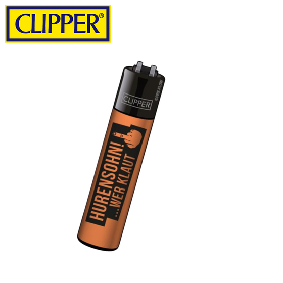 Feuerzeug, CLIPPER®, Hurensohn, Orange