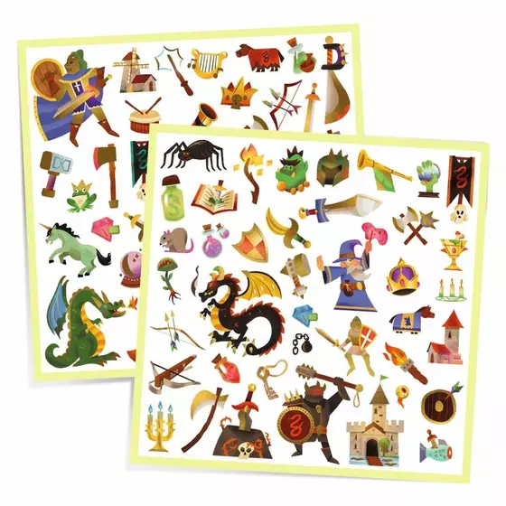 Djeco Sticker Mittelalter