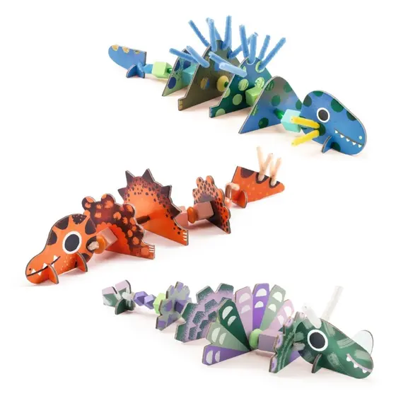 Djeco Fädelspiel Gruselige Dinos