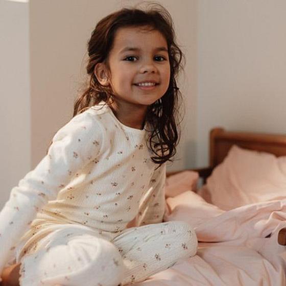 Little Dutch Pyjama Fairy Blossom Geblümt Weiß