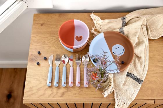 Lässig Schale Silikon Happy Rascals Heart Lavender