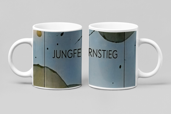 S-Bahn Kaffeebecher Kaffeetasse S-Bahnhof Jungfernstieg, Linie S3 S1 , tom bäcker, Geschenkidee Hamburg, Souvenir, Fischmarkt, Niederhafen, Elbtunnel, St Pauli, Millerntor, Elbe, Elbphilharmonie, Elbufer, Neustadt, Mitte, Landungsbrücken, Jungfernstieg