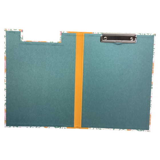 Klemmbrett - Floral, Indisches Baumwollpapier