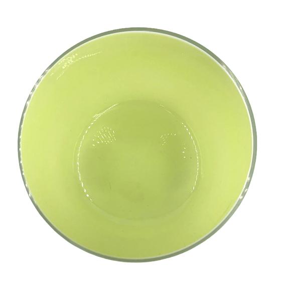 Mel Vase "Happy Spring" klein hellgrün