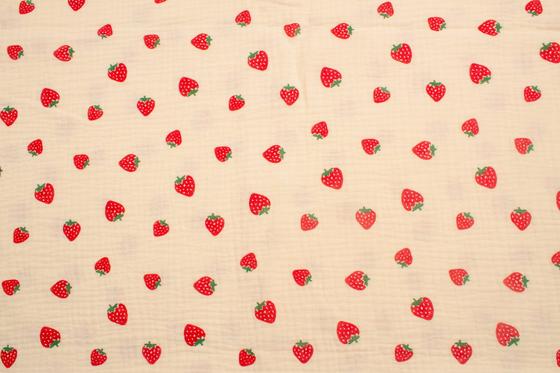 Musselin Erdbeere