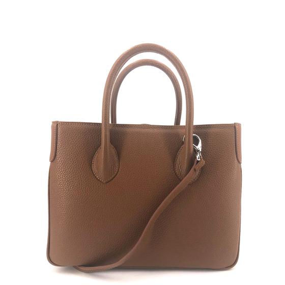 Maxima Handtasche klein, cognacbraun