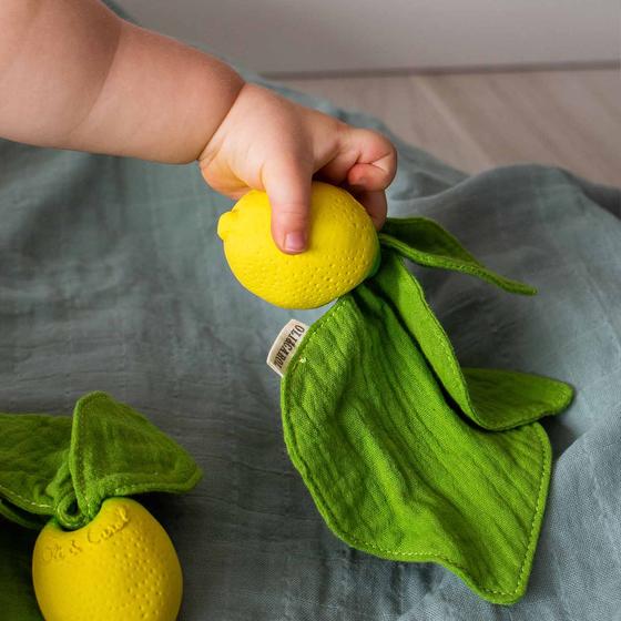 Oli&Carol Mini Doudou-Teether Lou the Lemon
