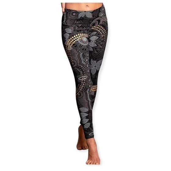 Spirit of OM Yoga-Leggings Maui black-nature