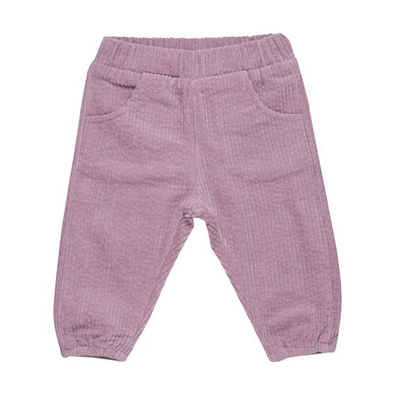 Cordhose, gefüttert, reine Baumwolle, flieder