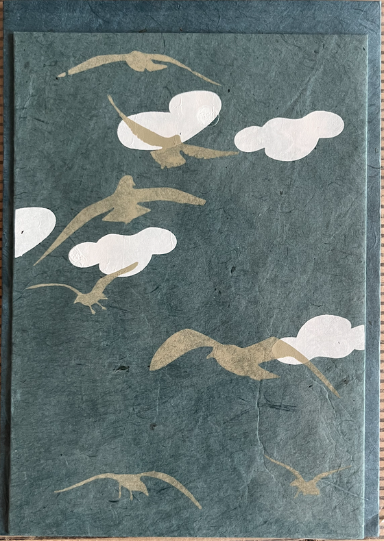 Daphne Karte "Vögel in den Wolken"
