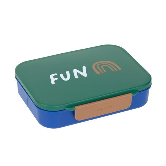 Lässig Brotdose - Bento Lunchbox Little Gang Regenbogen Grün